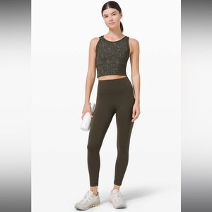 Lululemon olive 🫒 Power Pivot Tank *Tough Size 8